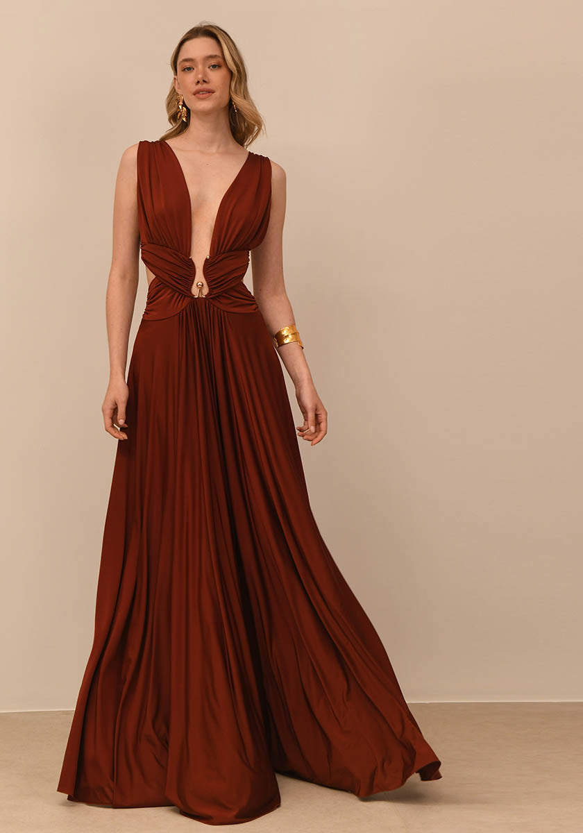 Chiara Dress (Chocolate)