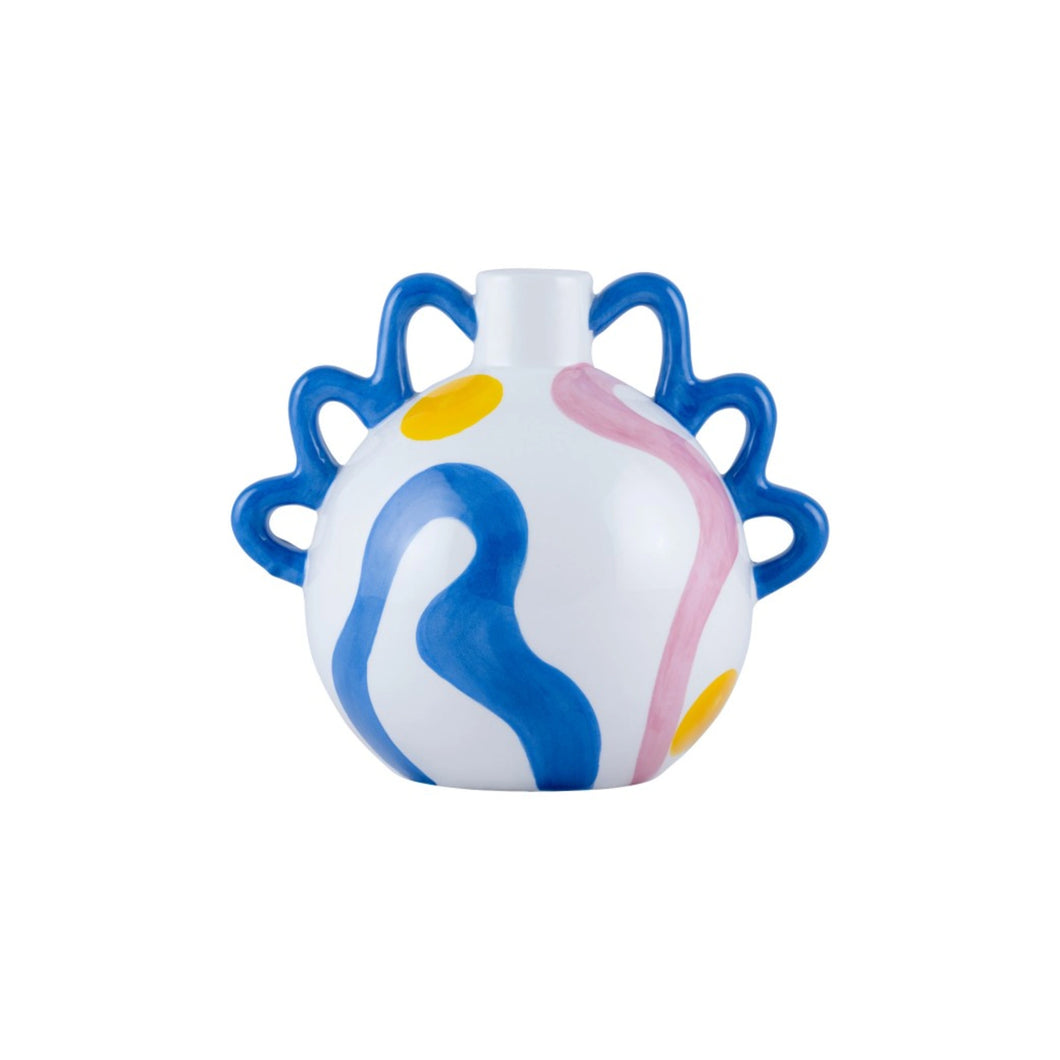 Isidora Ceramic Vase (Sunny Swirls)
