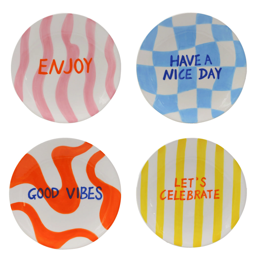 Diego Ceramic Plates (4-pieces pack)