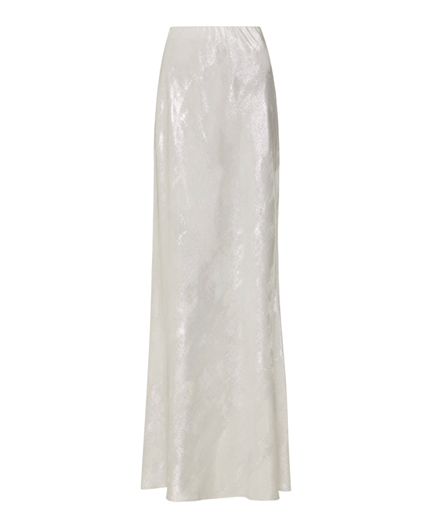 Silver Lurex Long Skirt