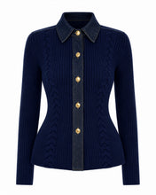 Load image into Gallery viewer, Braga Cardigan (Navy Blue)
