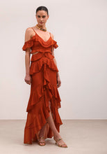 Load image into Gallery viewer, Volcano Dress (Sparkling Burned Peach)
