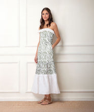 Load image into Gallery viewer, Katerina Dress (White/Green)
