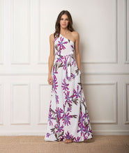 Load image into Gallery viewer, Diana Dress (White/Purple)
