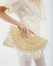 Load image into Gallery viewer, Hermes Straw Clutch Bag
