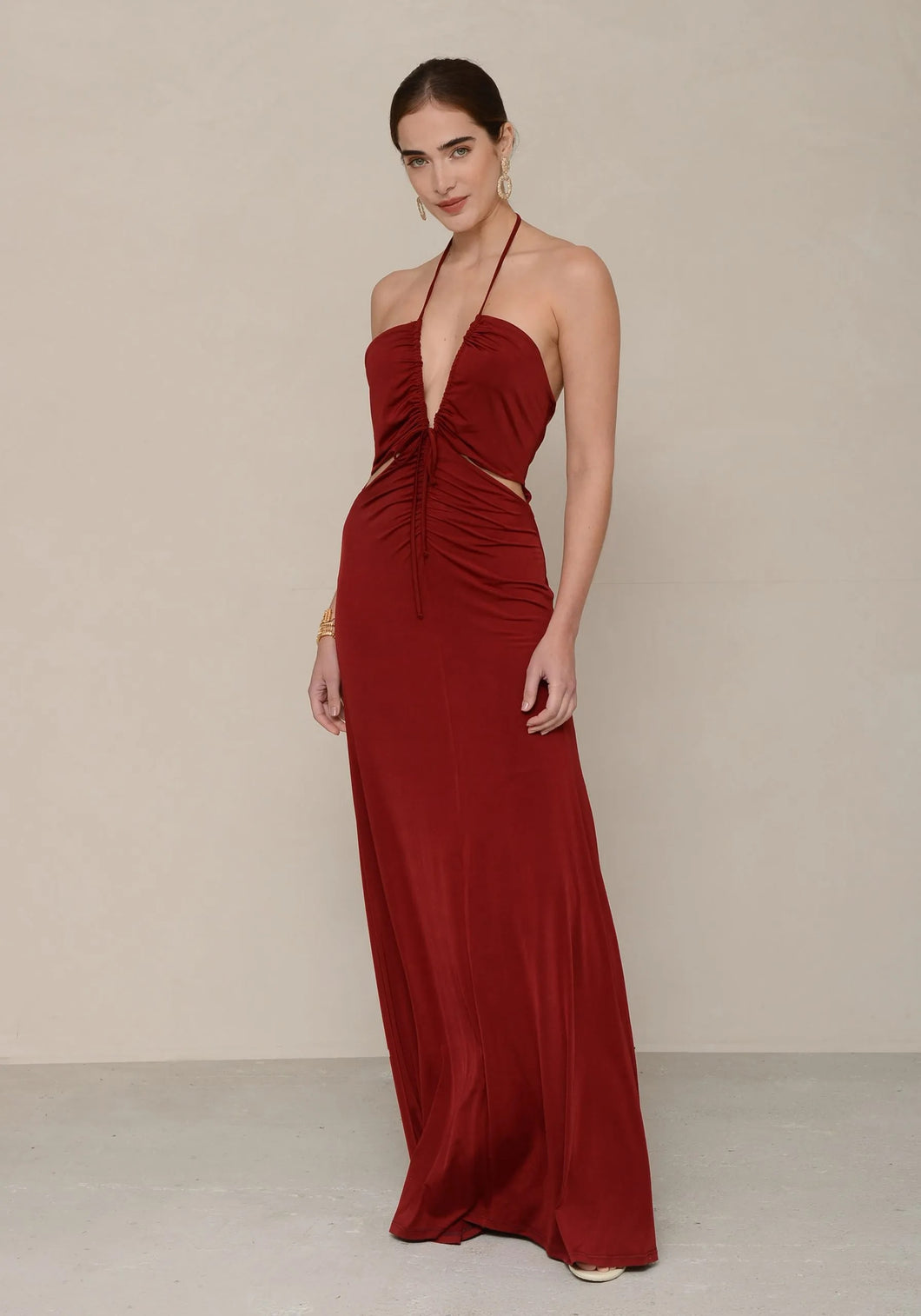 Suzana Dress (Red Wine)