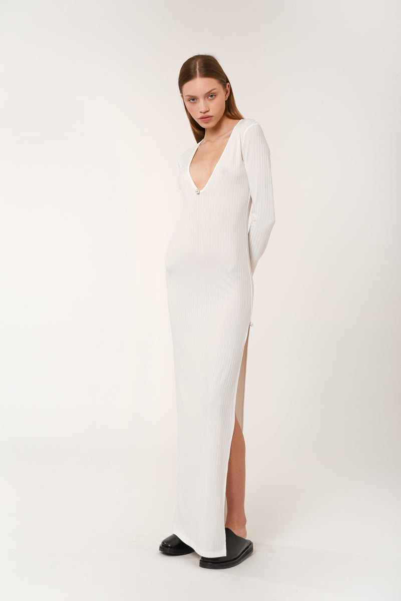 Claudia Maxi Dress (White)