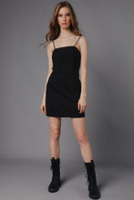 Load image into Gallery viewer, The Seam Mini Dress (Black)
