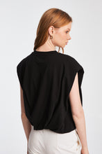 Load image into Gallery viewer, The Origami Crop Top (Black)
