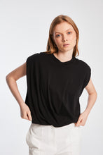 Load image into Gallery viewer, The Origami Crop Top (Black)
