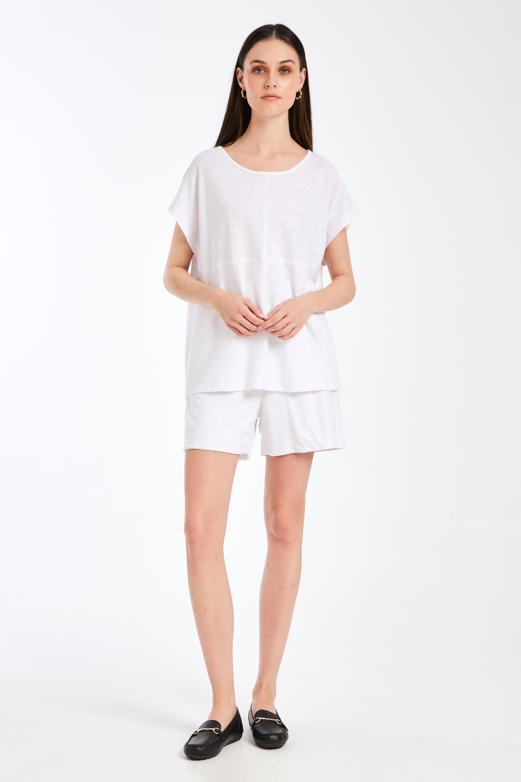 The Stitch Shorts (White)