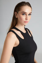 Load image into Gallery viewer, Icarus Cut Out Top (Black)
