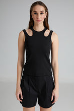 Load image into Gallery viewer, Icarus Cut Out Top (Black)
