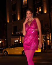 Load image into Gallery viewer, Shine Mini Dress (Pink)
